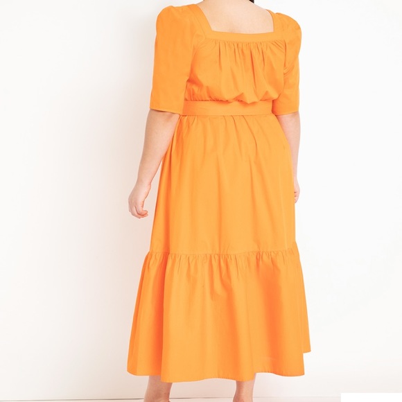 NWT ELOQUII 26W 🍊 Fit and Flare Dress - Picture 4 of 9